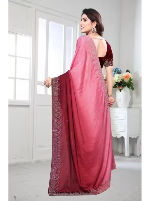 Shop Now Embellished Bollywood Chiffon Saree