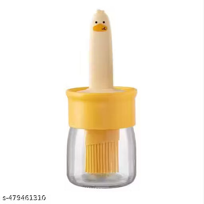 2 IN 1 Oil Dispenser Bottle with Silicone Basting Brush for Cooking