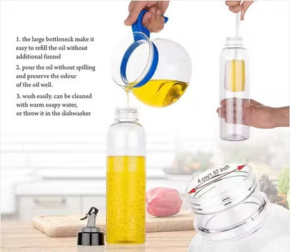 Shop Now Oil Bottle and Pourer for daily use in kitchen cooking
