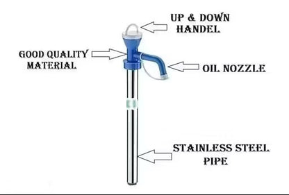 Stainless Steel Oil Pump for 15 Liters Tin Can